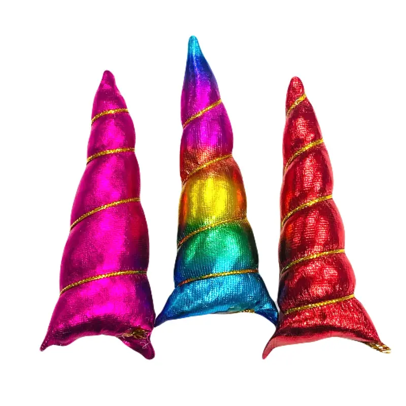 Aplique Chifre de unicórnio fofinho de 10cm - vermelha