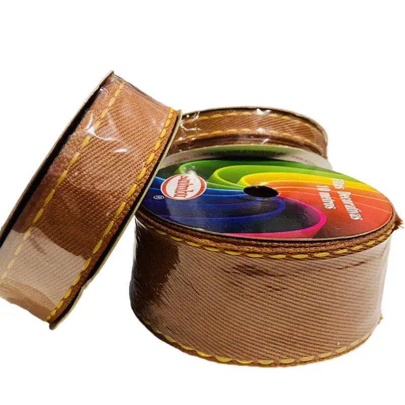 Fita Jeans Pesponto Marron 10m - Caramelo 185