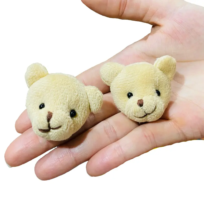 Apliques Cabeça de Ursinho de Pelúcia de 3,5cm X 5cm uma Unidade