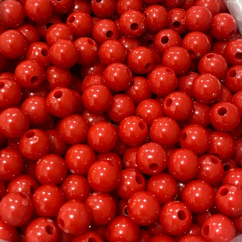 Bolas Leitosas Furo Passante para Pulseiras ou Colares
