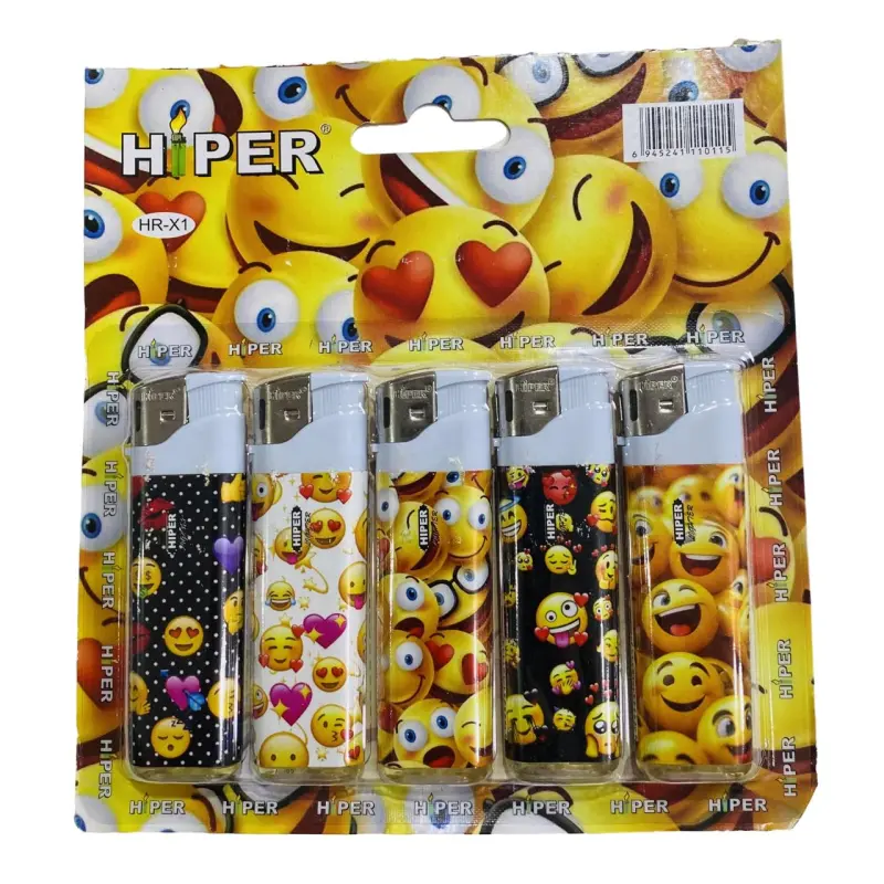 Cartela de Isqueiro Automático Personalizado de 5 Unidades