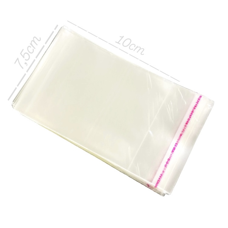 Embalagem Adesiva Transparente 7,5cm X 10cm 100 unidades