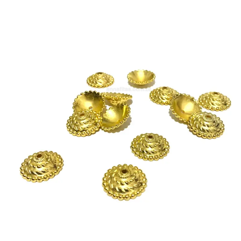 Tulipas ABS OURO de 18mm com 10g aproximadamente 22 unidades