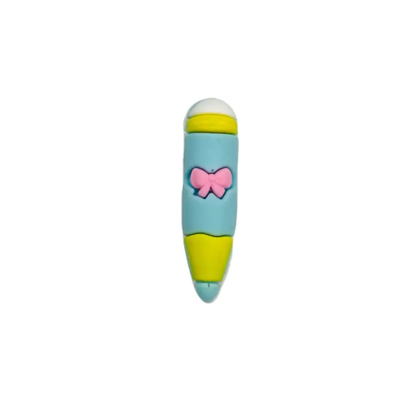 Aplique de Silicone Emborrachado Lápis