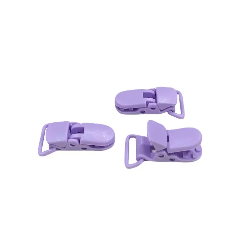 Clipes Jacaré para Prendedor de Chupeta de 1,5x3,8 cm LILÁS