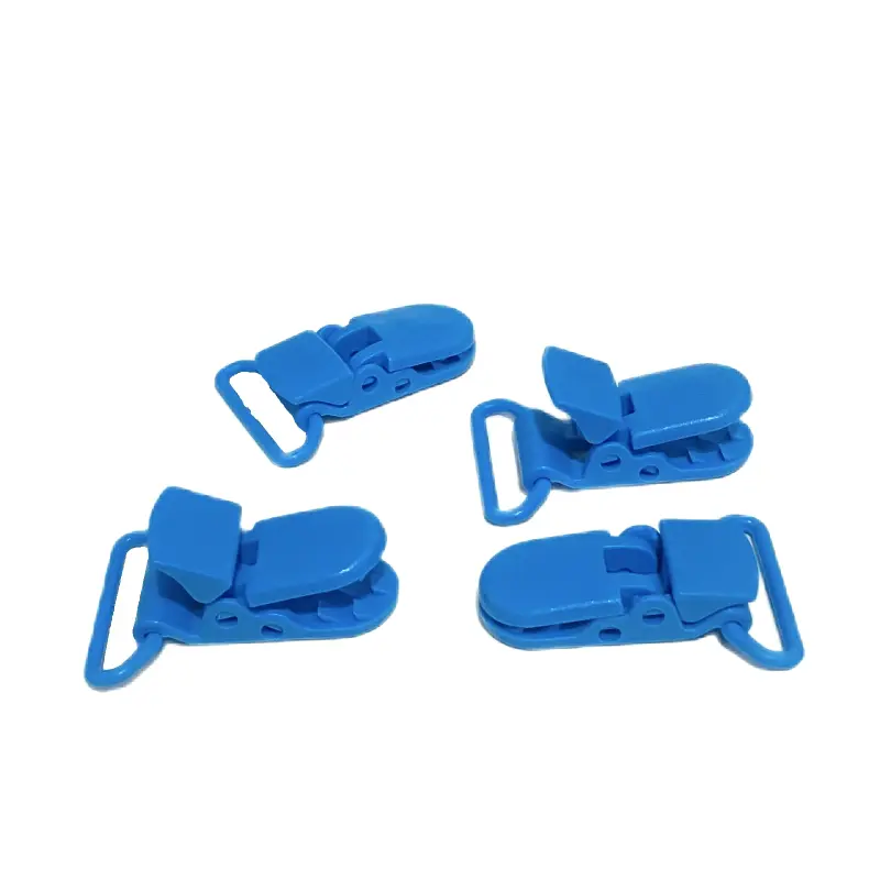 Clipes Jacaré para Prendedor de Chupeta de 1,5x3,8 cm AZUL TURQUESA
