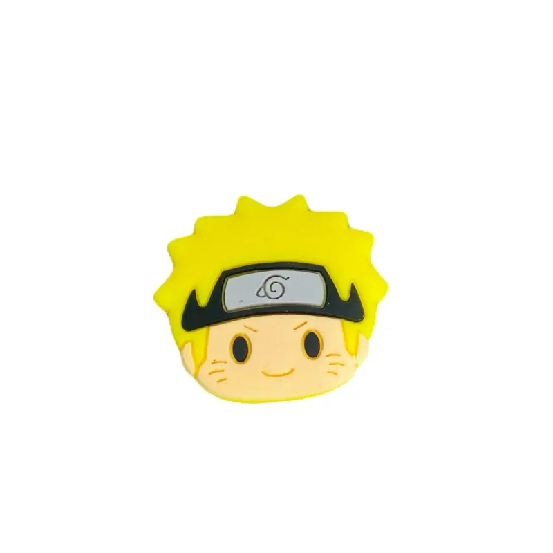 Aplique de Silicone Emborrachado Personages Naruto  3cm X 3cm