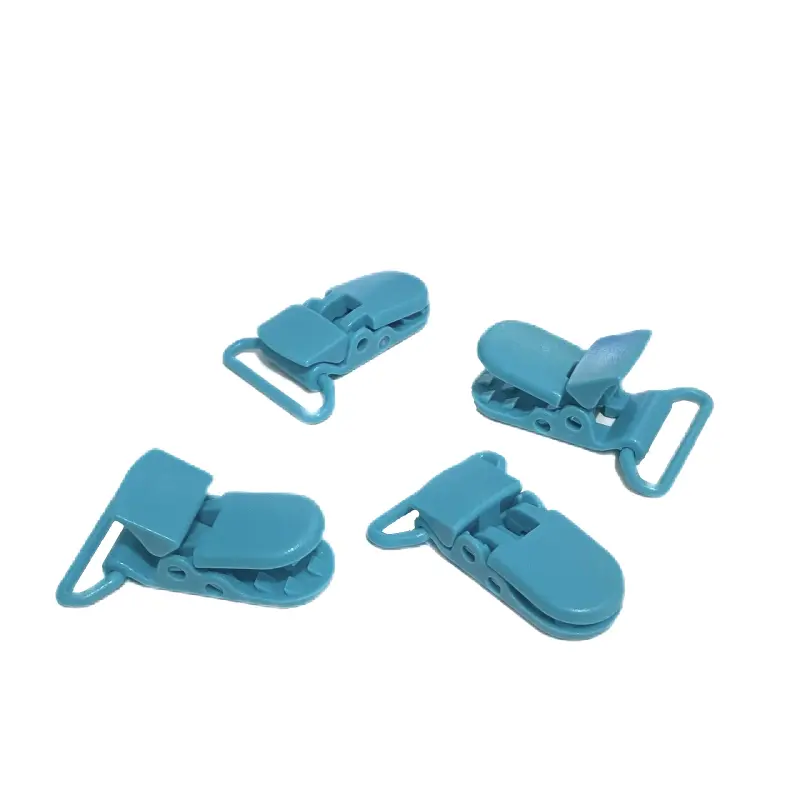 Clipes Jacaré para Prendedor de Chupeta de 1,5x3,8 cm VERDE TURQUESA