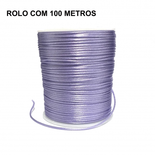 Rolo com 100 Metros de Cordão de Cetim Rabo de Rato