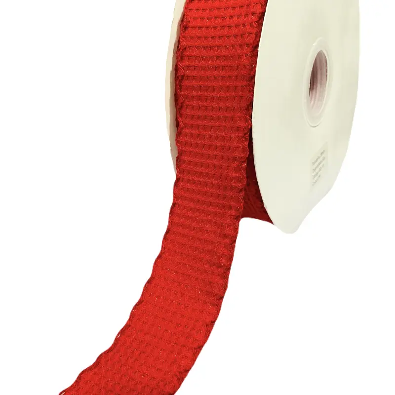 Fita com Borda e Fio Dourado Lan Ruo Xuan Vermelho