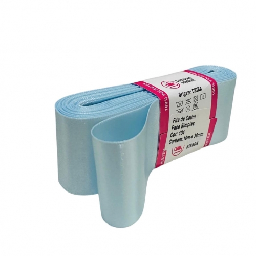 Fita de Cetim Sanding de 38mm Com 10 metros Cor- 20 Azul BB