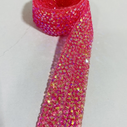 Tira de Micro Manta 2 Tiras de 1cm Por 40cm Cor ROSA  Ref - MCBRP1