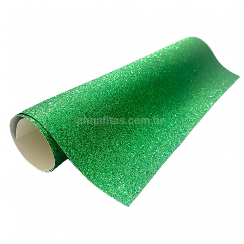 Lonita glitter Fino Verde 24 por 40 cm Ref 63