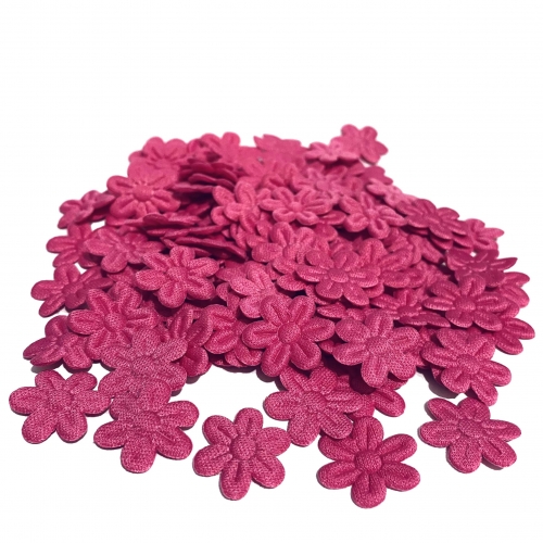 Mini Flor Prensada ROSA PINK com 100 unidades de 2cm  Ref- MFP28