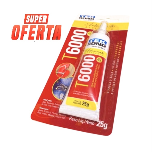 Cola Tek bond T-6000 com 25g a Unidade