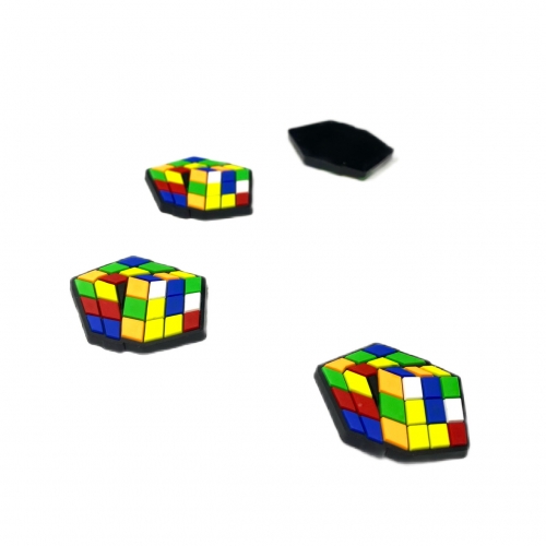 Aplique de Silicone Autismo Quebra-cabeça  de 2,4x3,0cm por unidade Ref- AF4179