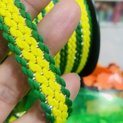 Passamanaria cores Brasil de 13 mm por metro Ref-PB10