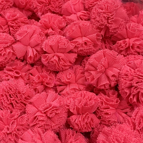 Pompom de Poliéster 2,5cm com 25 Unidades Rosa Neon Ref: 13