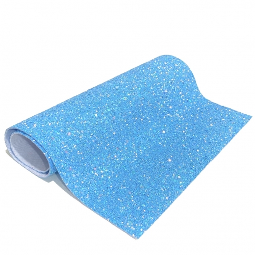 Lonita glitter Flocado AZUL CLARO 24 por 40 cm Ref: 79