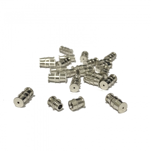 Fecho de metal em Rosca para pulseiras em geral de 10x5,5mm Níquel Com 20 Unidades Ref - 900NI