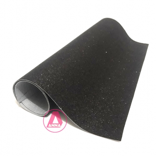 Lonita glitter Fino Preto 24 por 40 cm Ref:21