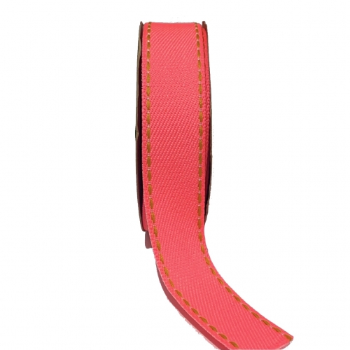 Fita Jeans Pespontada Sinimbu de 22mm Com 10 Metros Ref:1785-22 Cor- 11 Jeans ROSA NEON