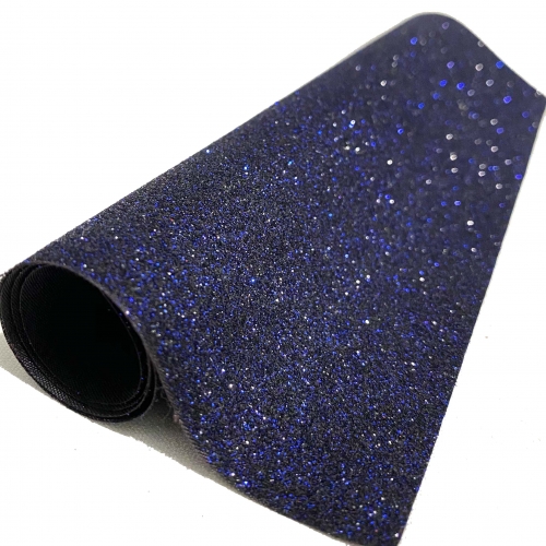 Lonita glitter Fino Azul Marinho 24 por 40 cm Ref 40