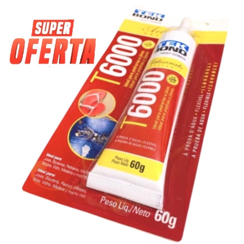 Cola Tek bond T-6000 com 60g Unidade