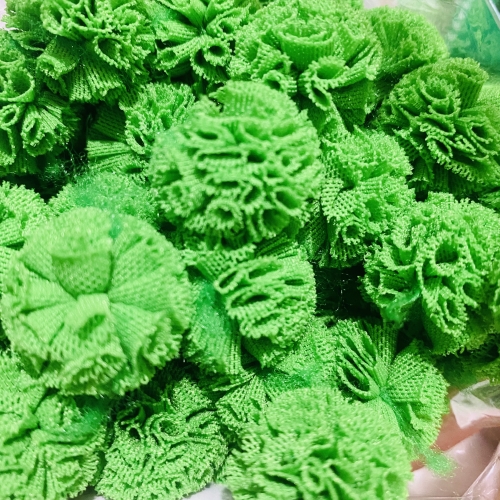 Pompom de Poliéster 2,5cm com 25 Unidades VERDE  Ref: POPL109