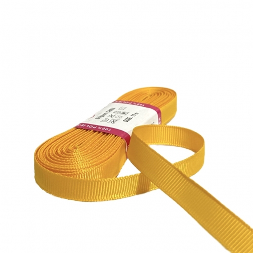 Fita de Gorgurão Sanding de 10mm com 10 Metros, Nº2 Cor - 136 Amarelo Queimado