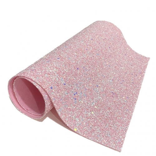 Lonita glitter Flocado ROSA BEBÊ 24 por 40 cm Ref: 80