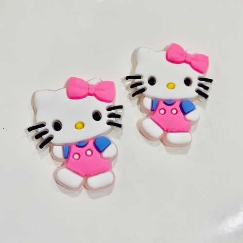 Aplique em Silicone  HELO ROSA CLARO de 3x4,0cm 1 unidade Ref - AF0103