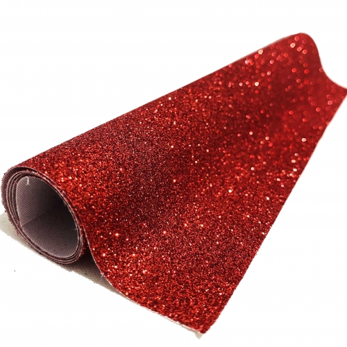 Lonita glitter Fino Vermelho 24 por 40 cm Ref 41V